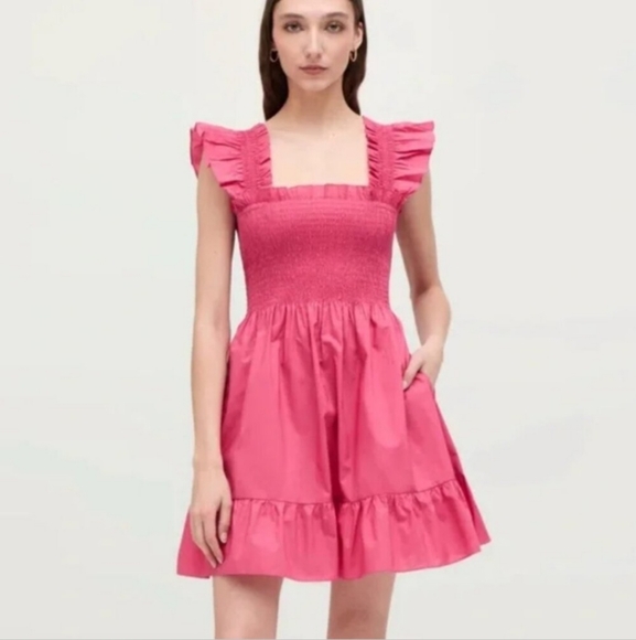 strapless open back dress Belle Red Cape Costume Belle Pink Costume Inspired Beauty and The Beas –  Mermaidcosplay main image 1